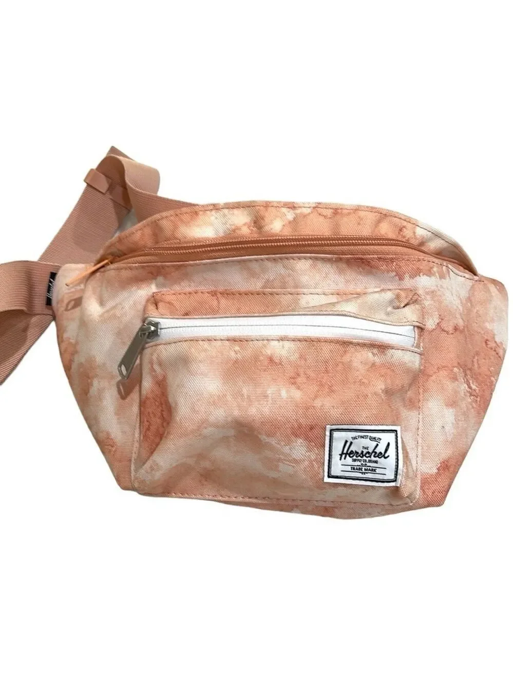 NWT Herschel Seventeen Tie Dye Hip Bag 3.5L Peach Orange